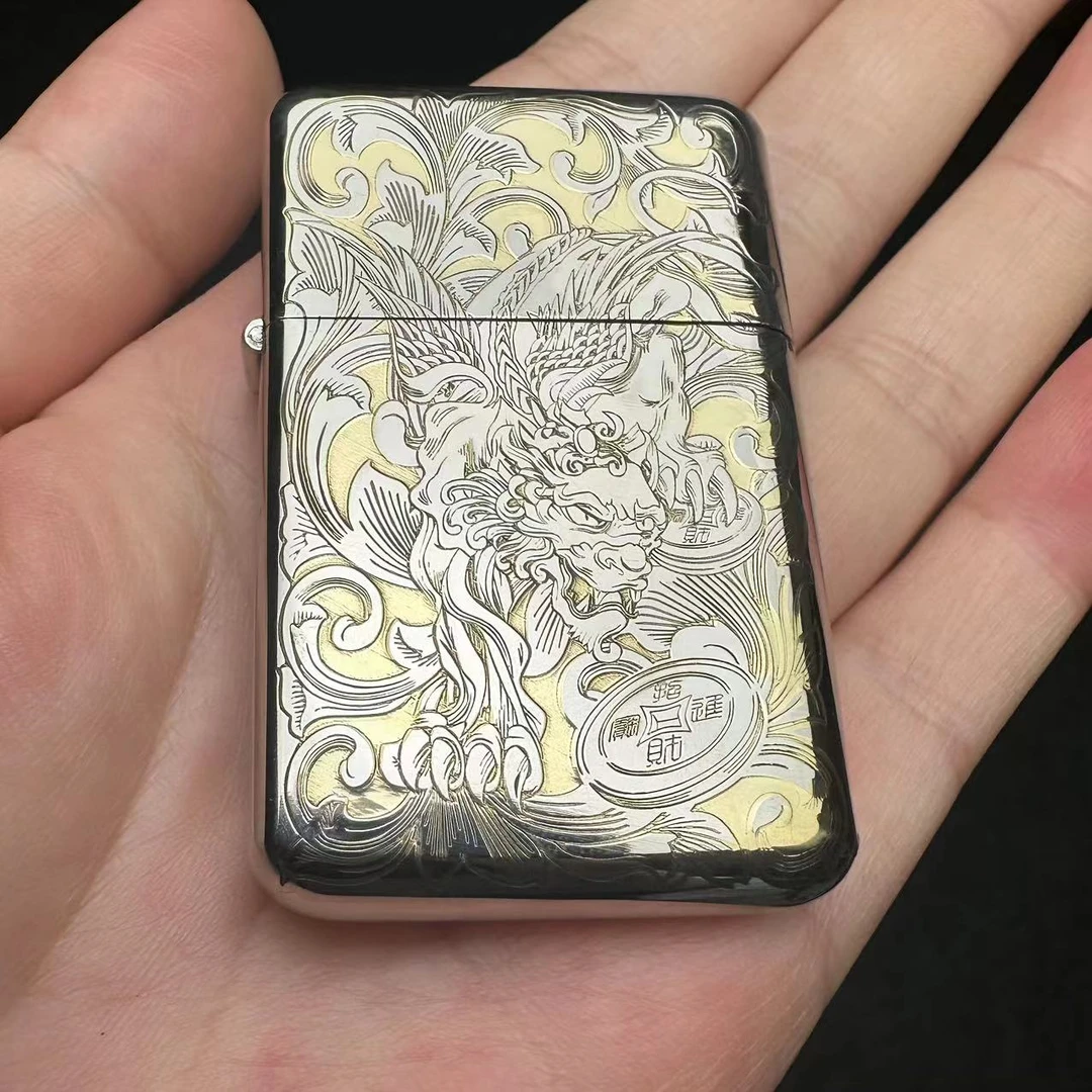 【佐罗三代】白镍财色双收煤油打火机（需自行加油）z