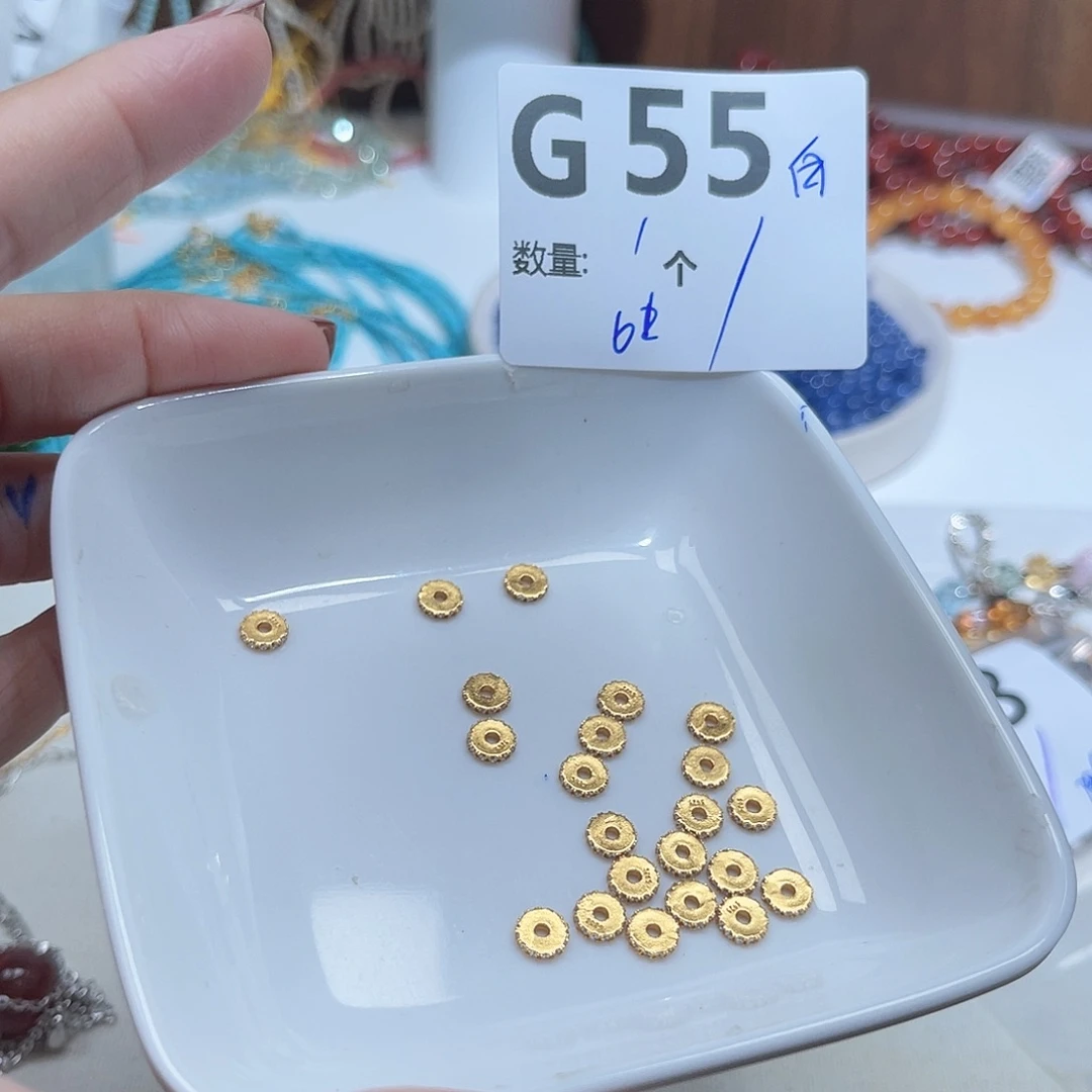 银S925镶嵌珠宝半成品水晶G55。
