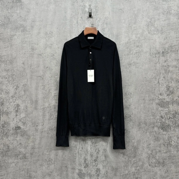 未使用 DIOR/迪奥 羊毛针织刺绣蜜蜂Polo衫/WK904/M码