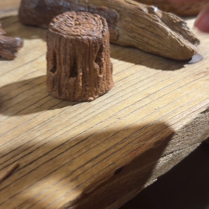 纯手工陶艺作品王老师枯木香插盖