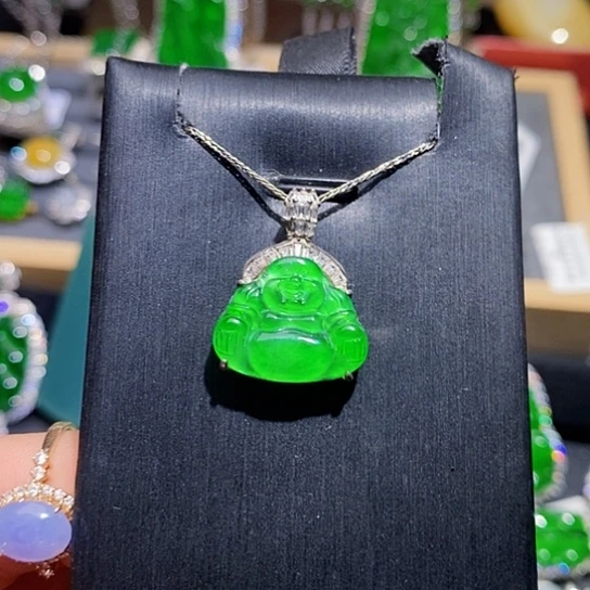 翡翠未镶嵌颈饰吊坠
