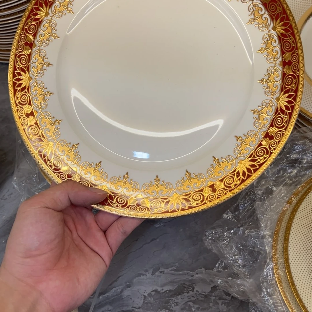 瓷片10.5寸平盘两个一单打包价