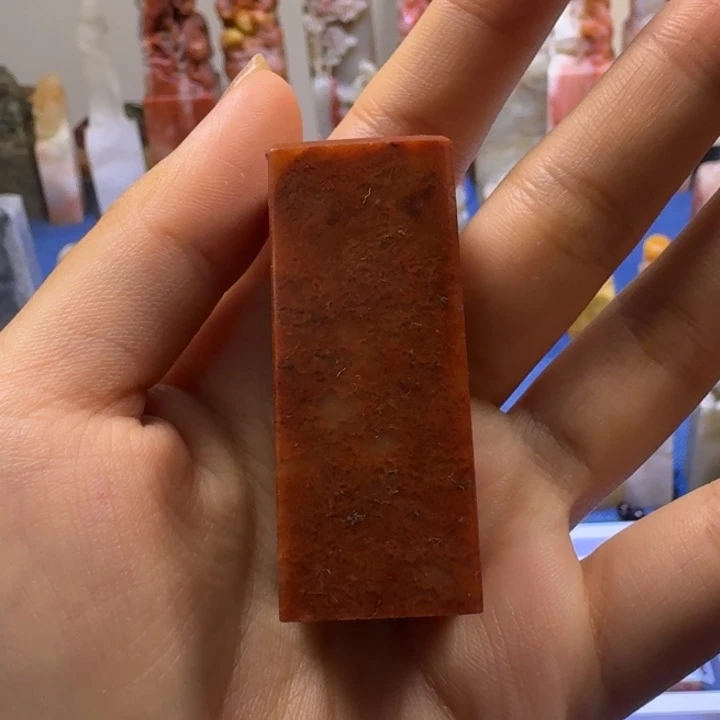 滨***崔寿山石印石打磨成1.7的包刻四字