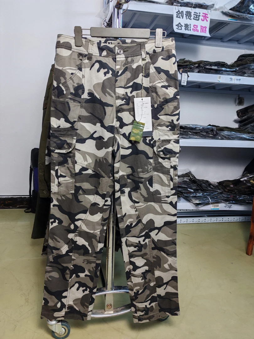 户外男士工装风多口袋迷彩百搭潮流男长裤7175