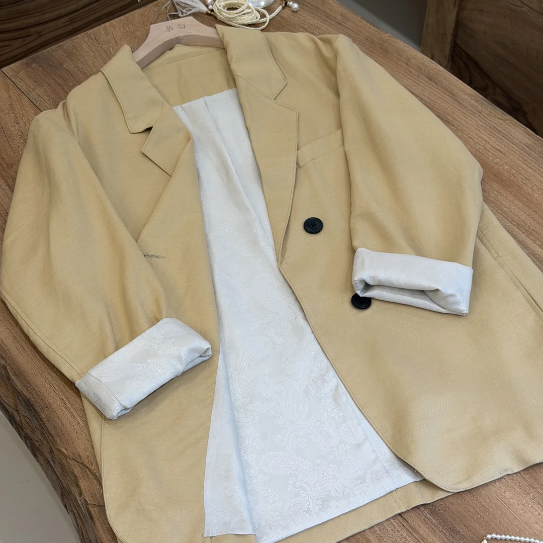 【精致奢华】设计师款潮流女士简约时尚西装外套#