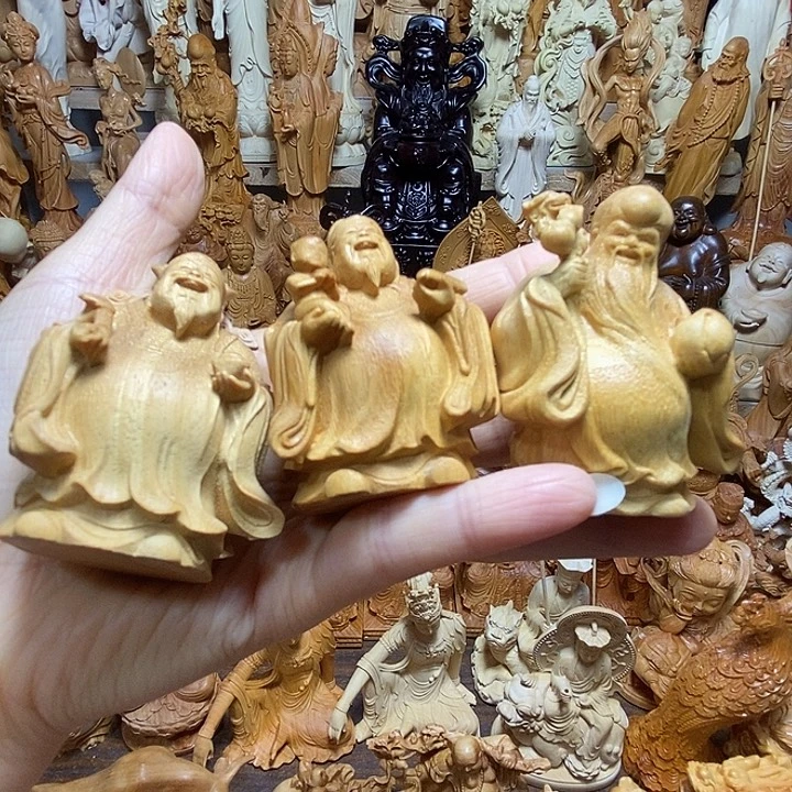 柏木（崖柏）精品 黄金檀 福禄寿