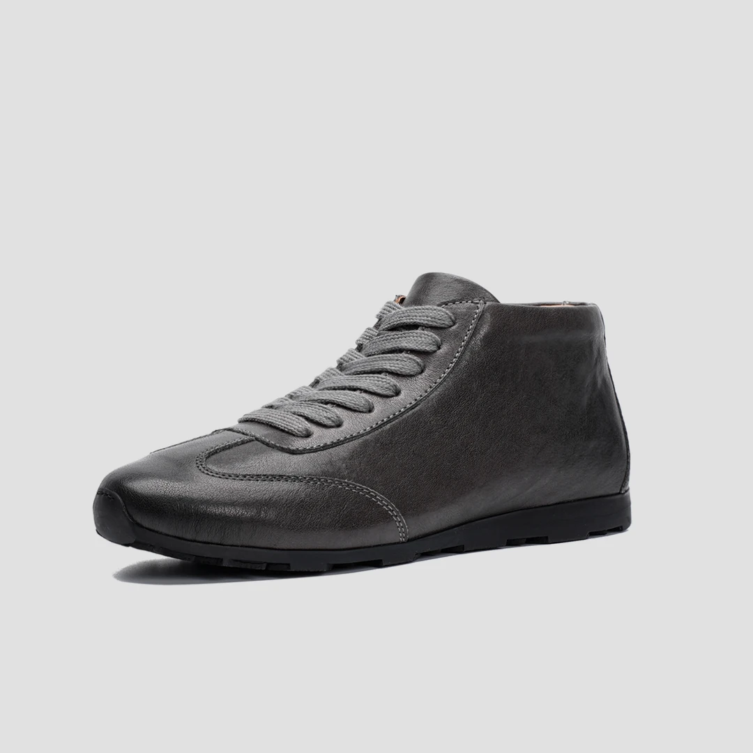 商务秋冬款男鞋休闲皮鞋中帮靴子短靴冬季男士真皮男款绵皮鞋