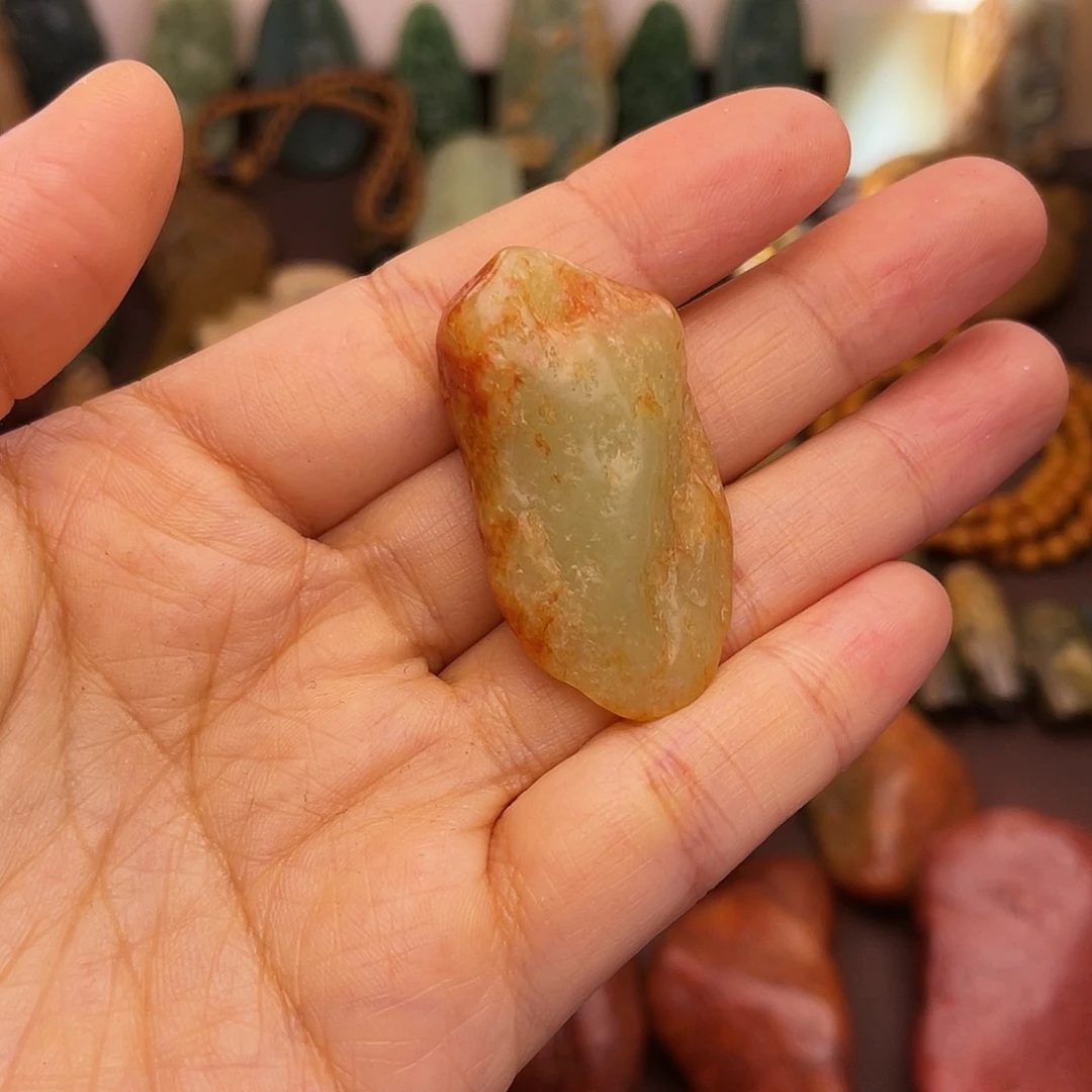 岫岩河磨玉（透闪石质玉）未镶嵌颈饰