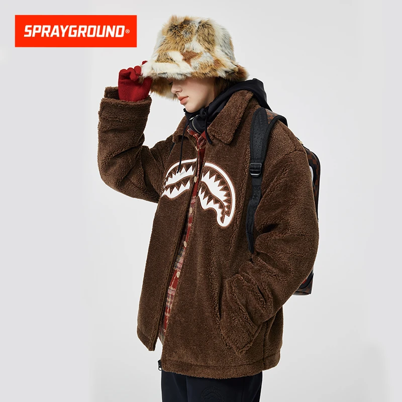 SPRAYGROUND鲨鱼嘴棒球夹克美式休闲宽松春季潮流DR W1041119