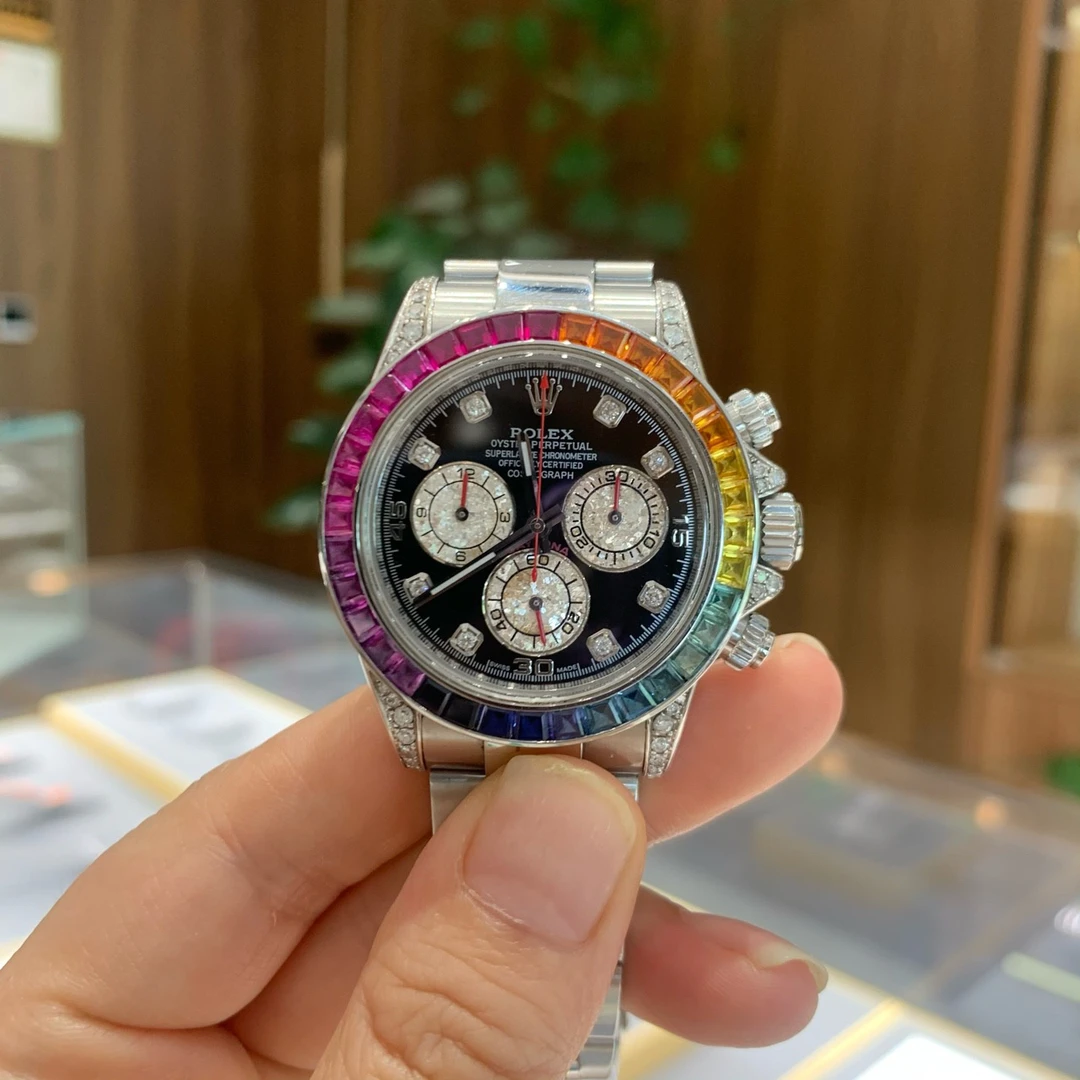 90新 Rolex/劳力士 宇宙计型迪通拿m116520-0015自动机械40后镶钻
