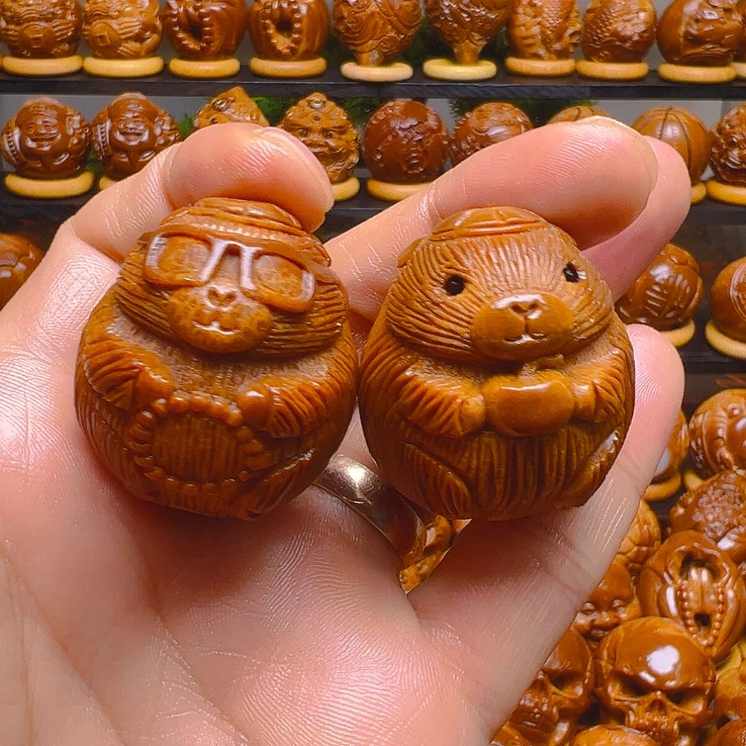 橄榄核手串/手链卡皮巴拉一对