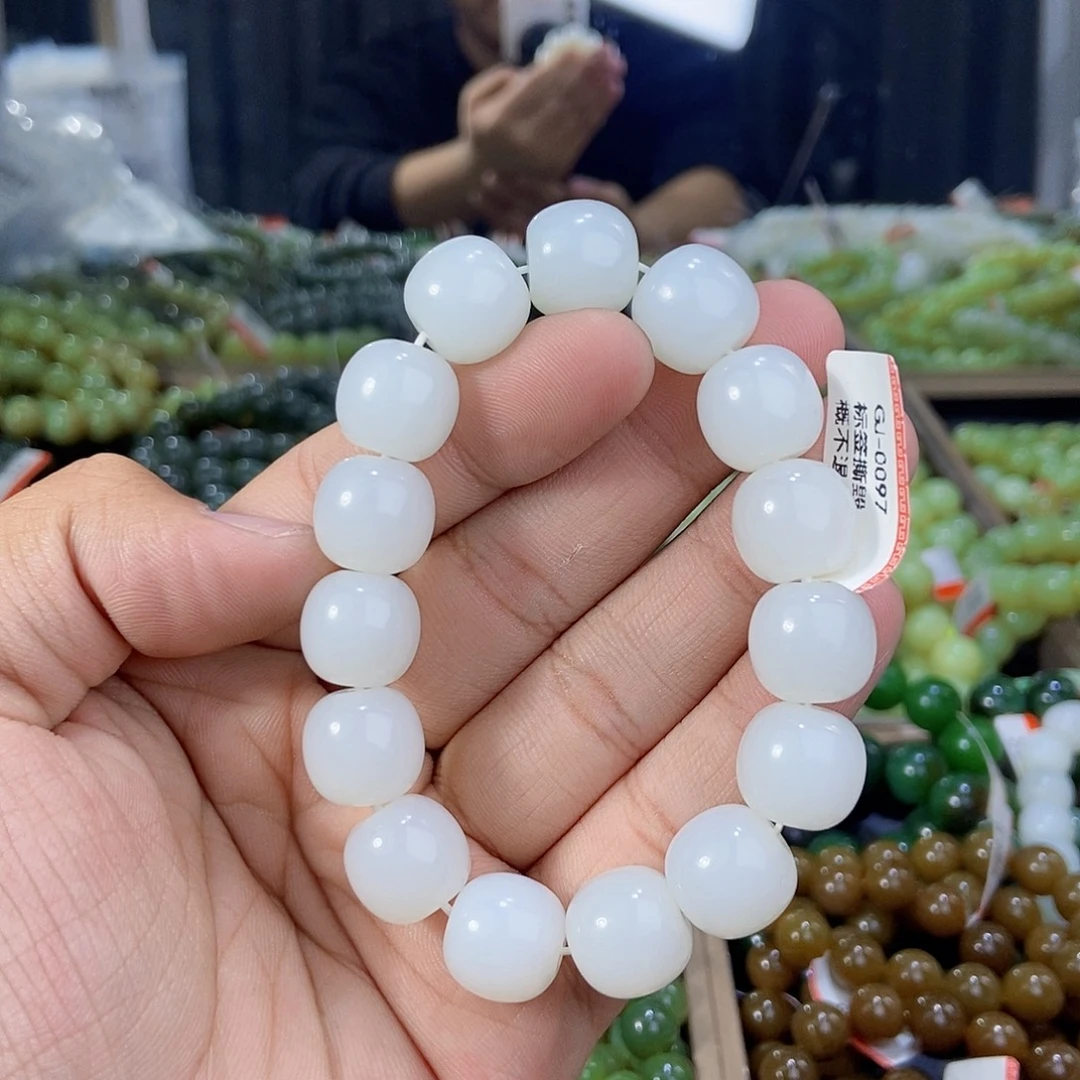 和田玉未镶嵌手串天然卡14且末料天泰料多样性拍一发一