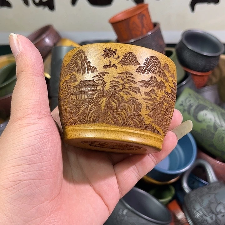 茶杯紫砂全手工紫砂主人杯