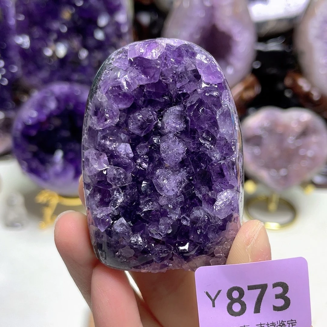 未镶嵌摆件紫晶晶震