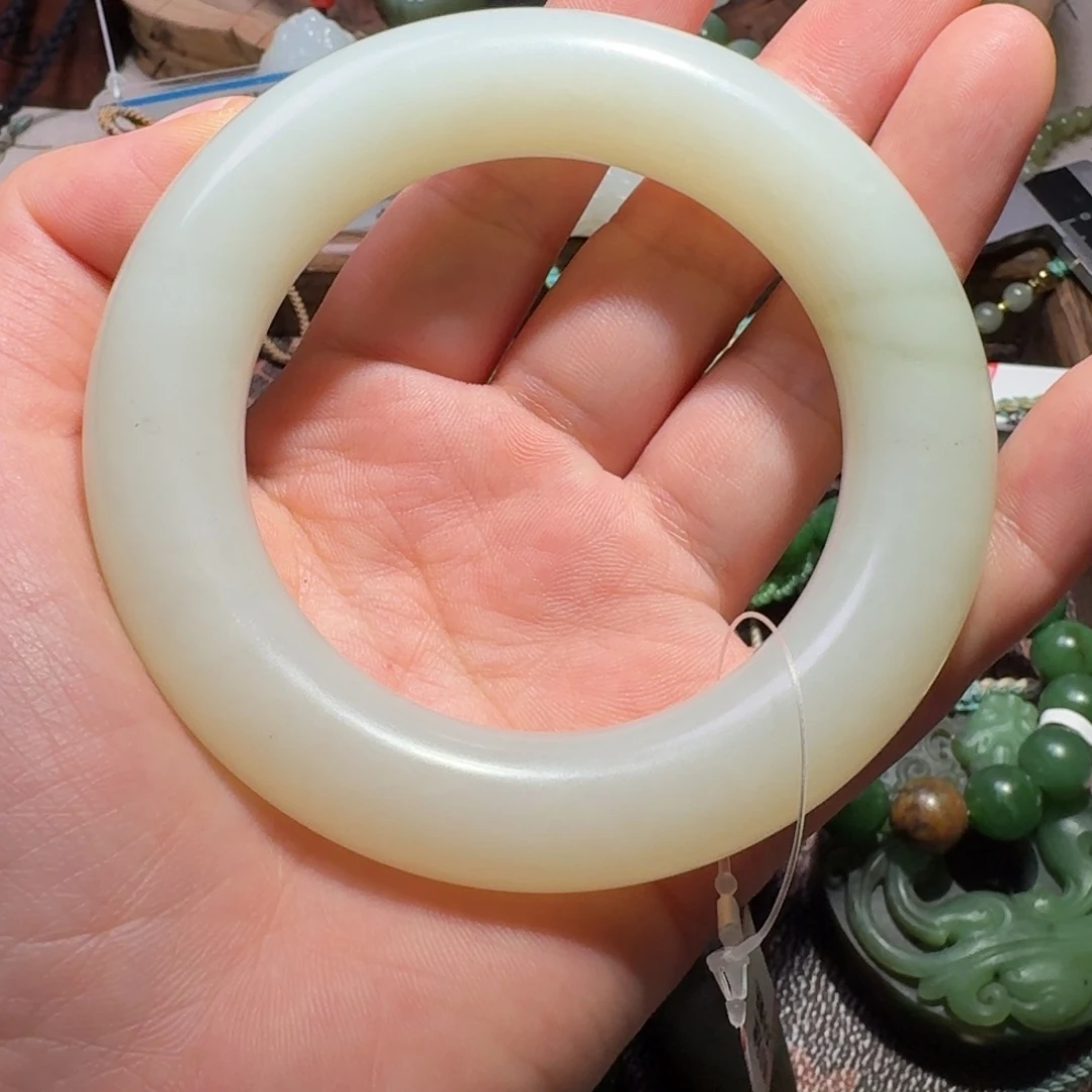 和田玉手镯未镶嵌蓉*主