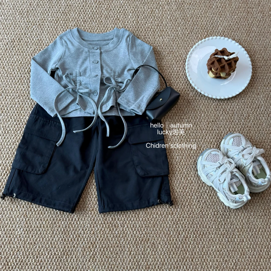 【现现在仓】时髦运动！女童长袖上衣韩版女宝宝休闲运动裤子套装