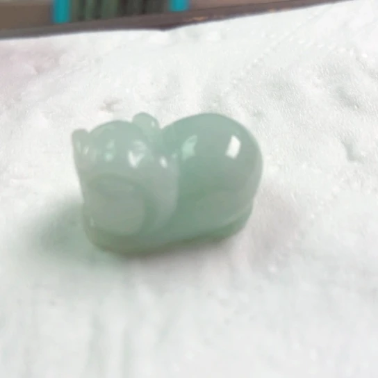 翡翠颈饰未镶嵌真**欢吊坠