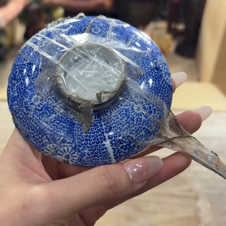 摩***0陶瓷古美术置物摆件