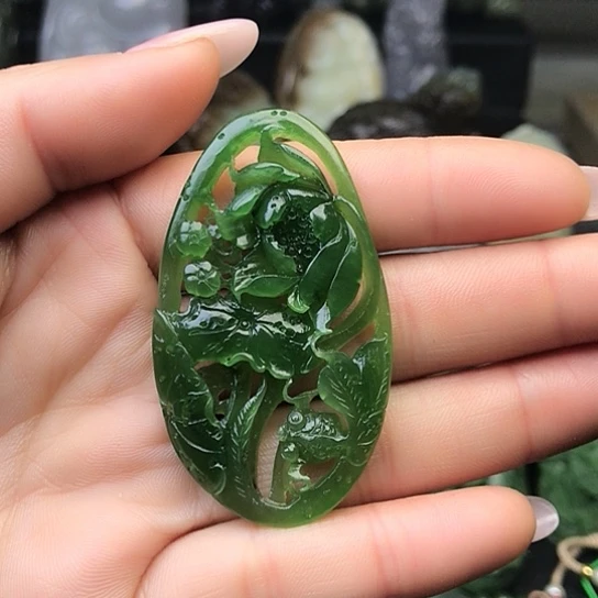 和田玉（碧玉）未镶嵌挂件