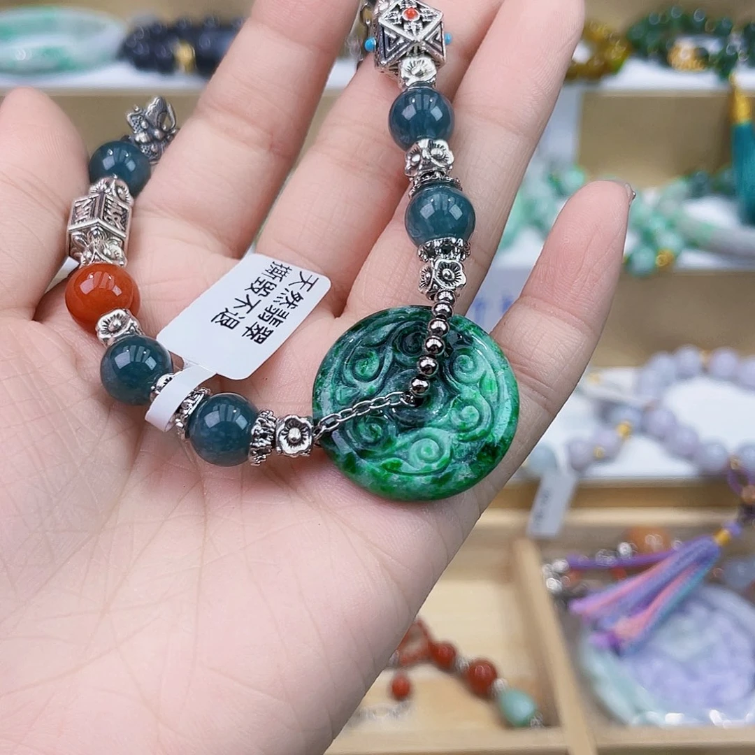 翡翠未镶嵌手链手链