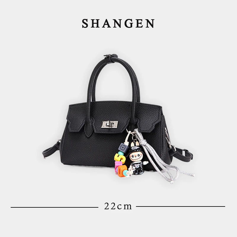 【尚恩CC】QYX-81490-黑色-轻奢时尚女士新款手提单肩斜挎包