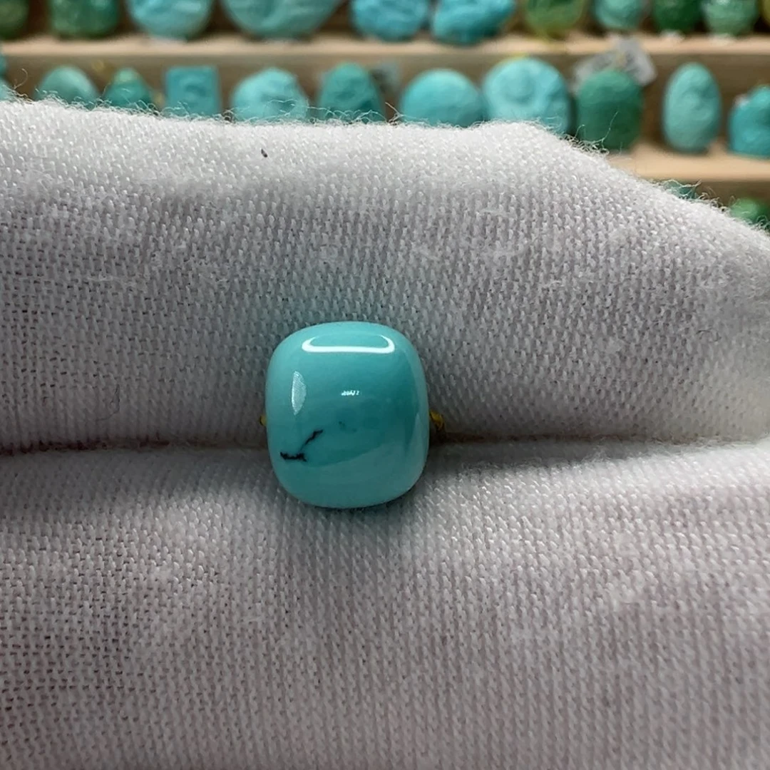 未镶嵌绿松石老型珠8.5mm