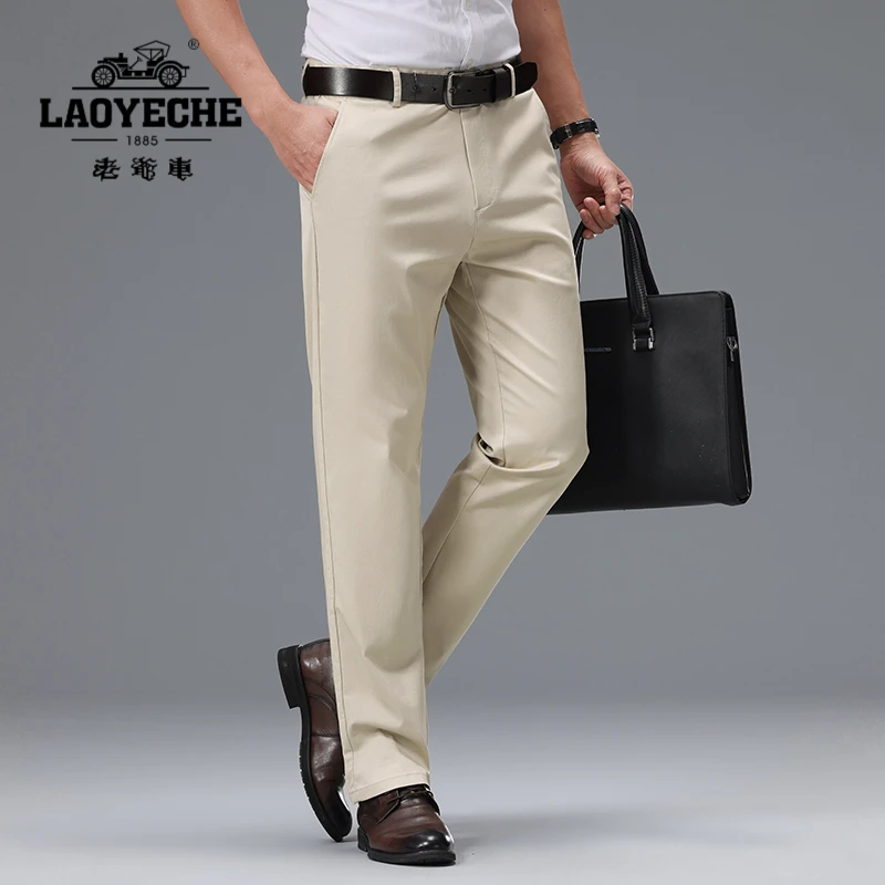 [液氨棉]老爷车夏季新款棉弹直筒九分裤商务休闲裤宽松男款裤子