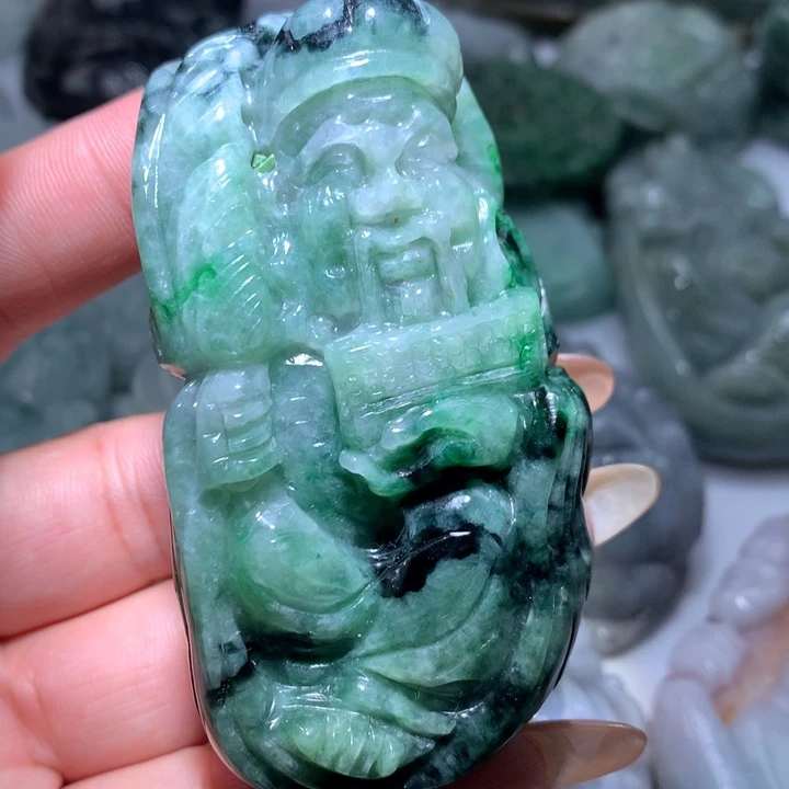 翡翠未镶嵌颈饰保真天然A货翡翠