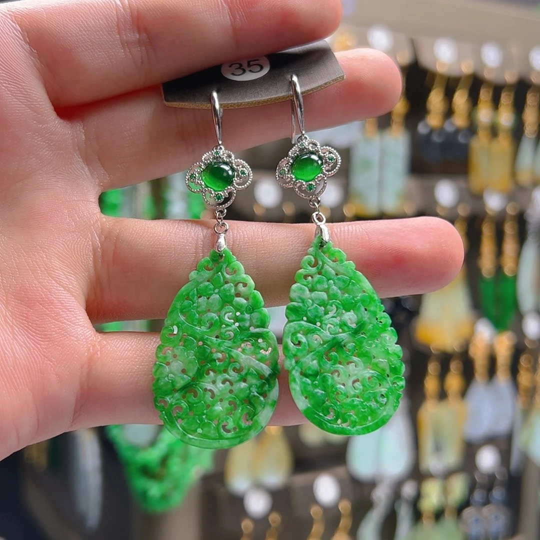 未镶嵌翡翠耳饰翡翠