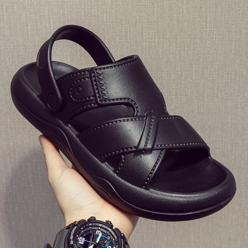 EVA男士凉鞋夏季耐磨软底两用凉拖鞋男士新款透气户外休闲沙滩拖