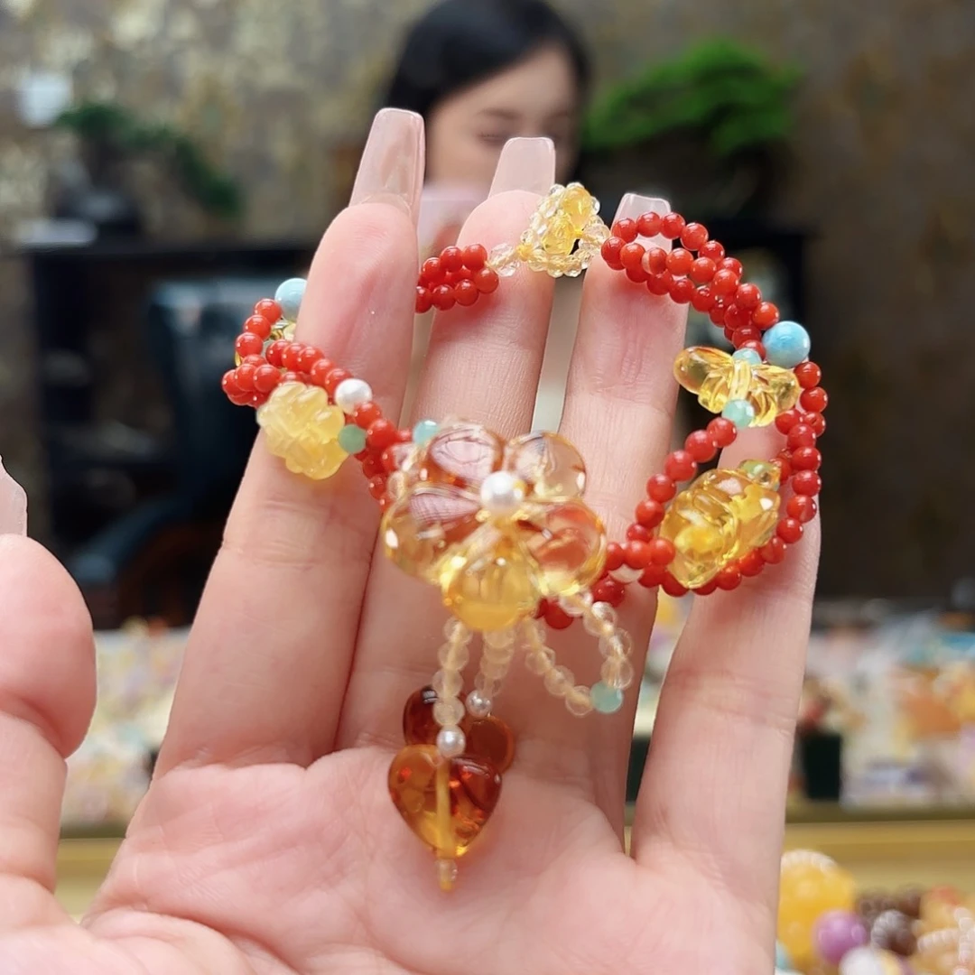 未镶嵌琥珀手链琥珀