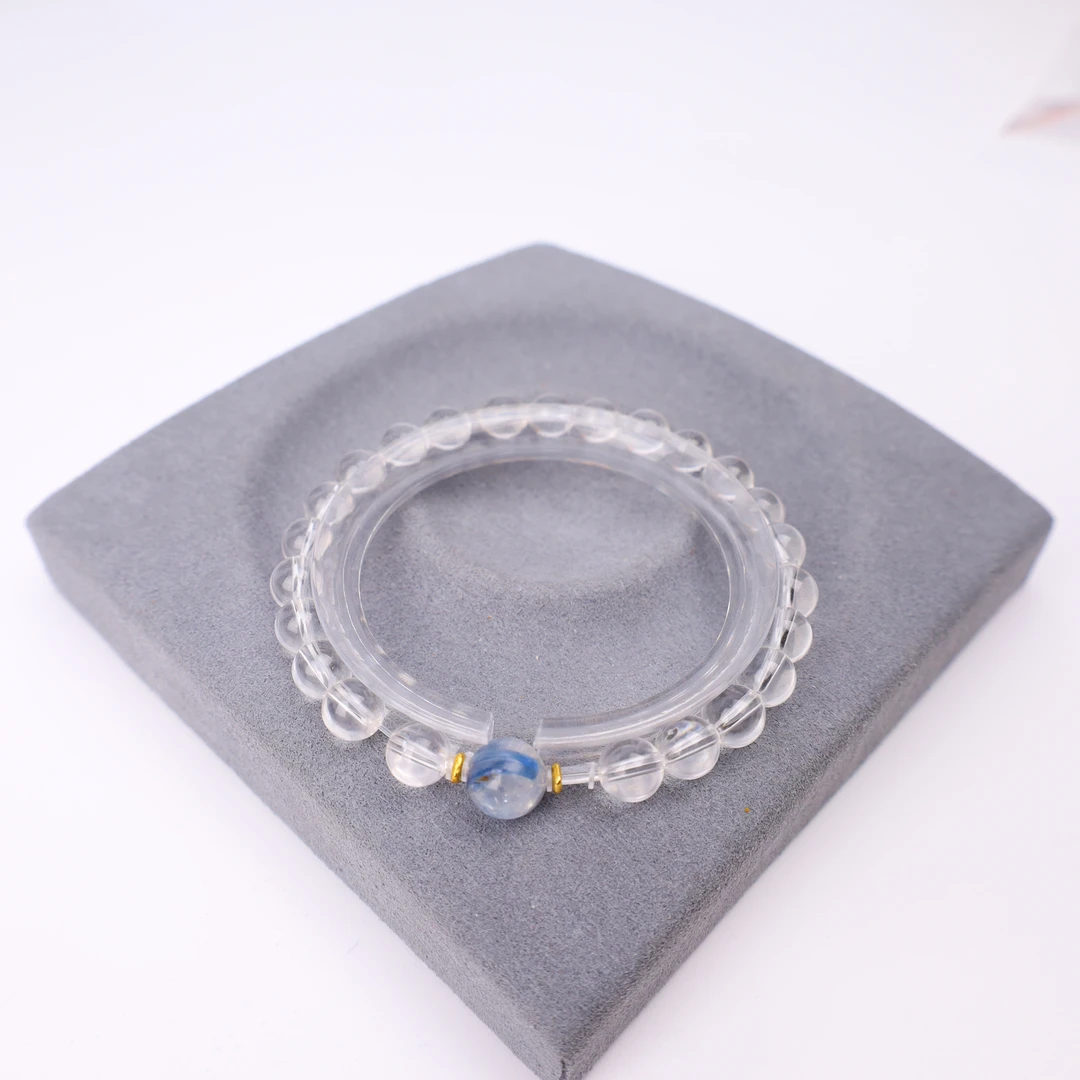 【心如珠宝甄选.敏敏】白水晶蓝线手串YCDH1135
