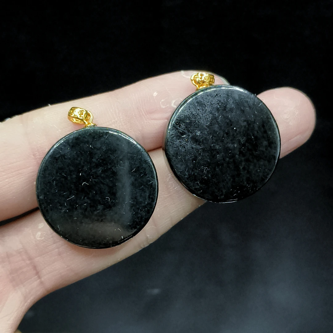 【老涂精选】和田玉圆牌吊坠赠链L1【多样性发其一】约24-5mm