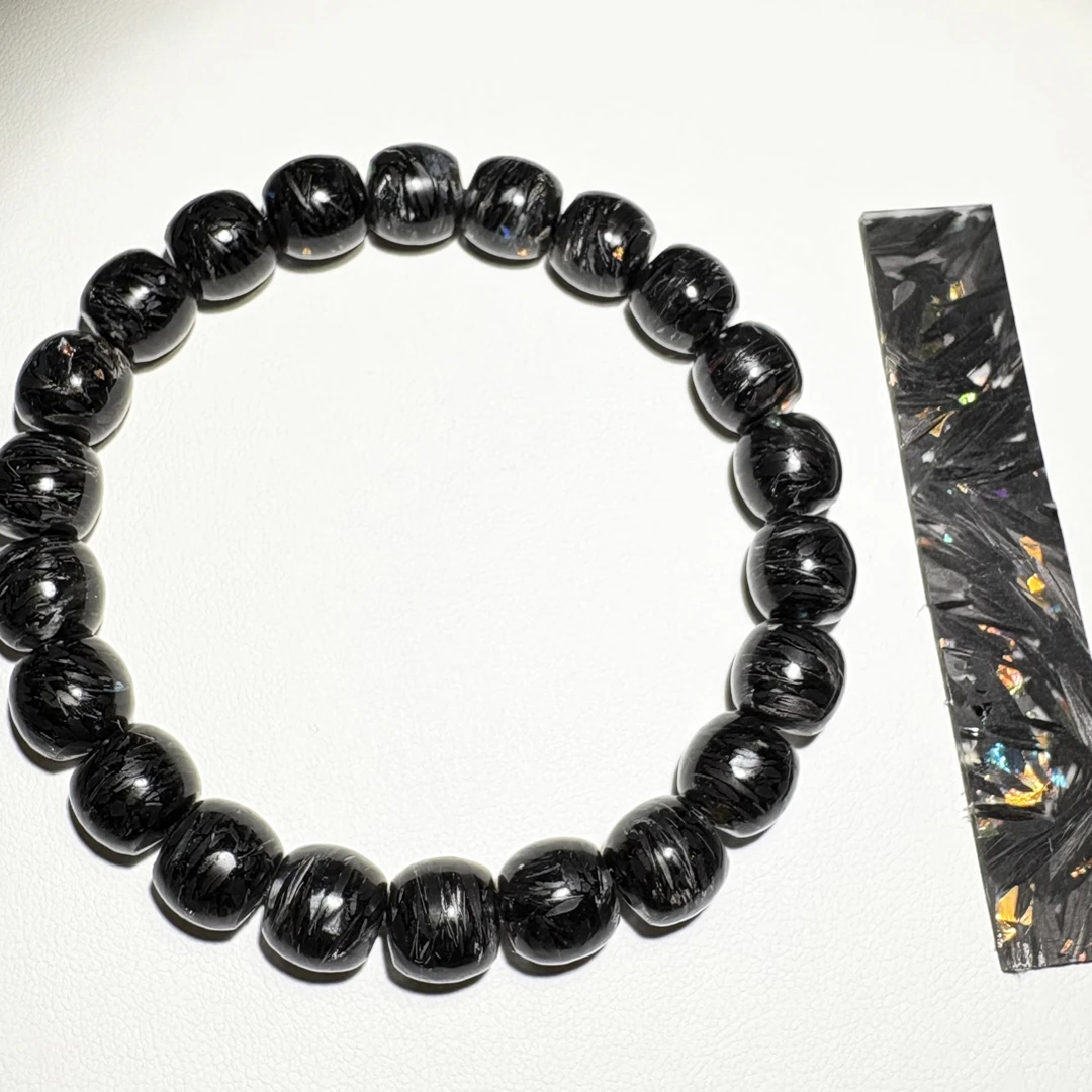 非金属莫桑石手链 碳纤维老型手串