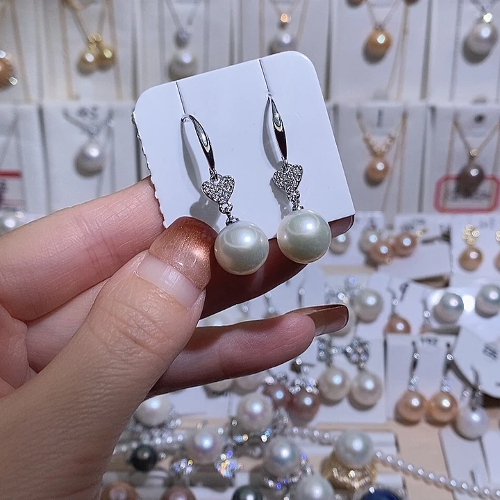 未镶嵌淡水珍珠耳饰w11.2