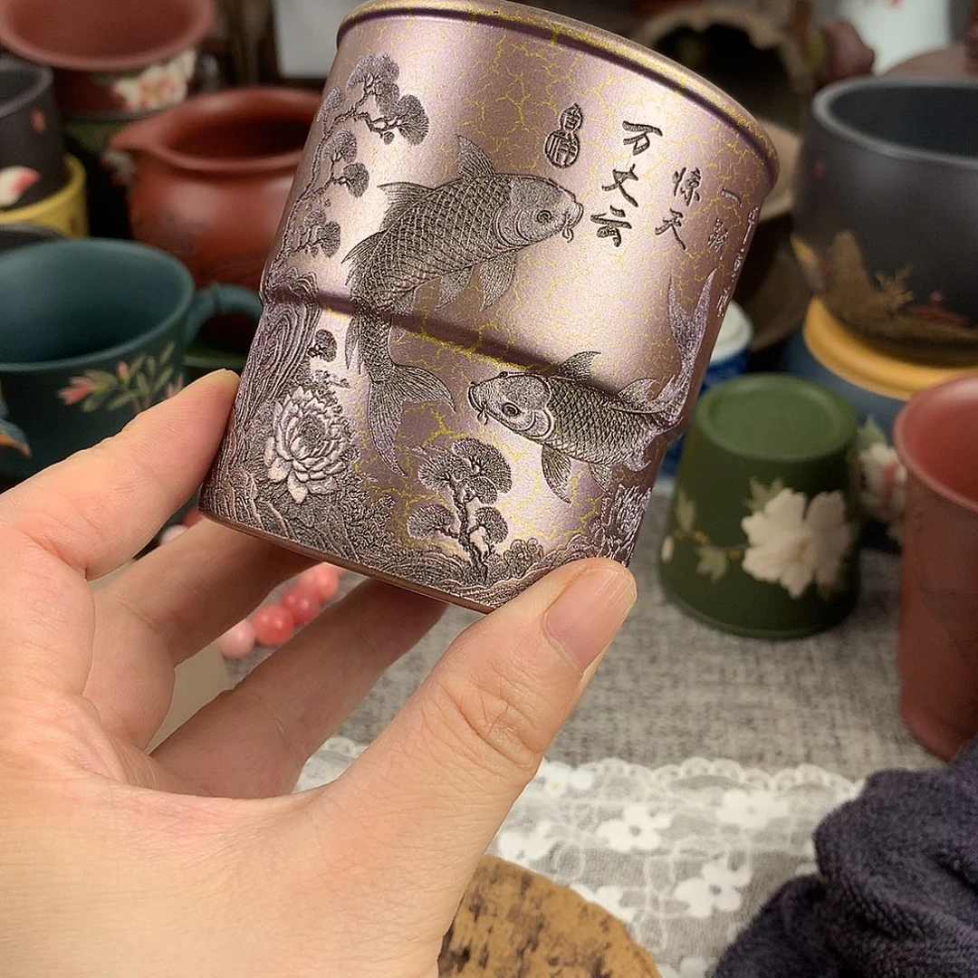 茶杯紫砂高端主人杯