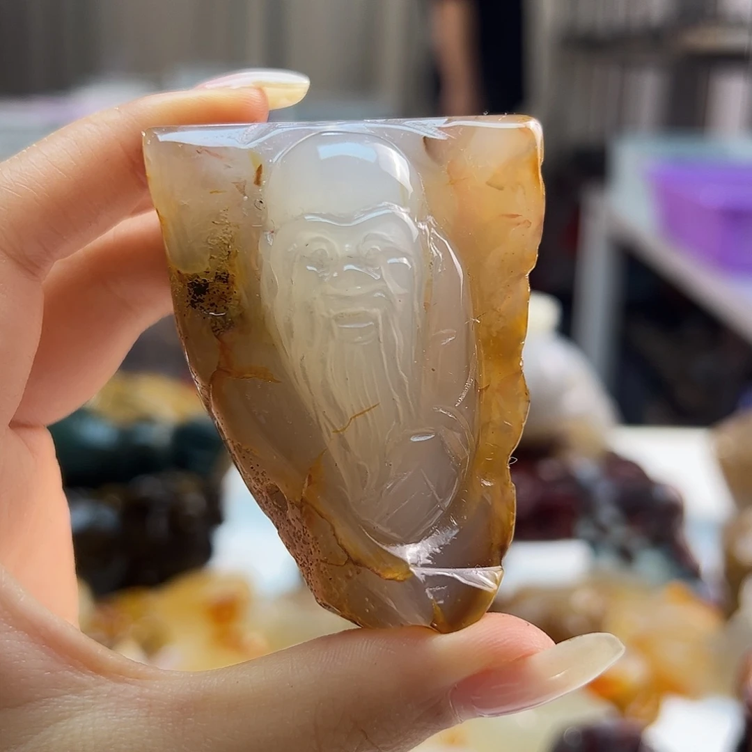 玛瑙/玉髓未镶嵌吊坠(不含链)