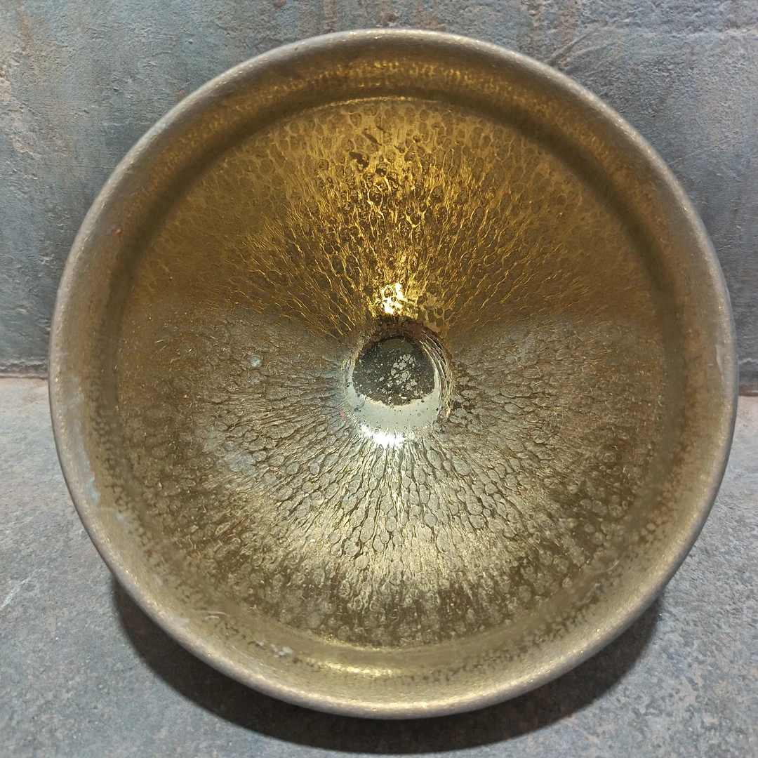 景德镇陶瓷油滴兔毫金盏