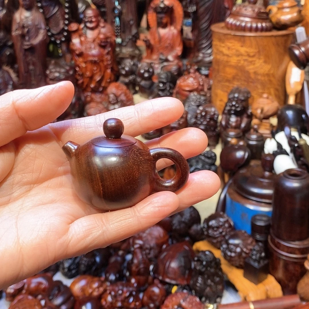 檀香紫檀（小叶紫檀）把把壶