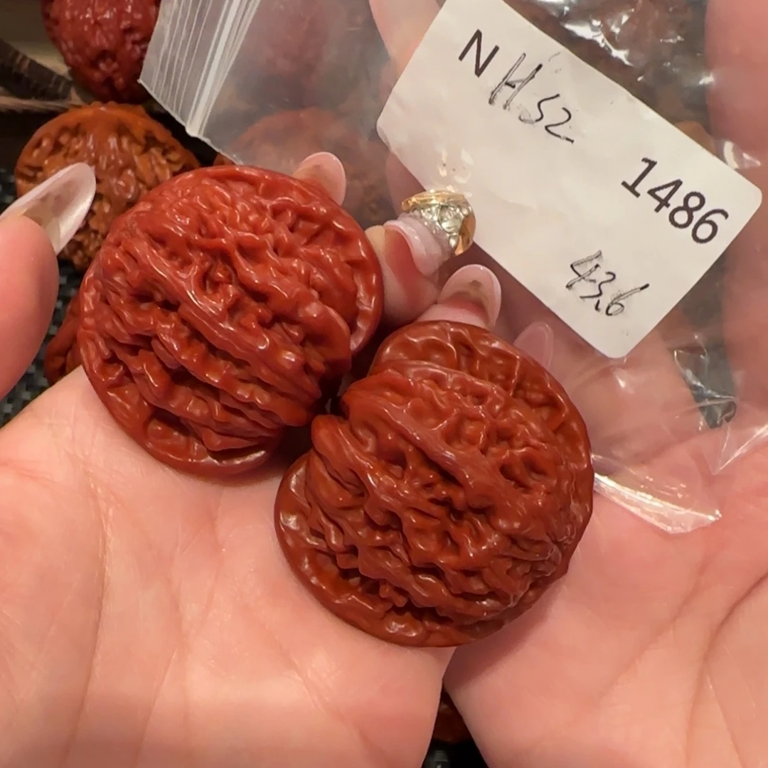 蒋***斌文玩核桃吊坠玉化四座楼43精品