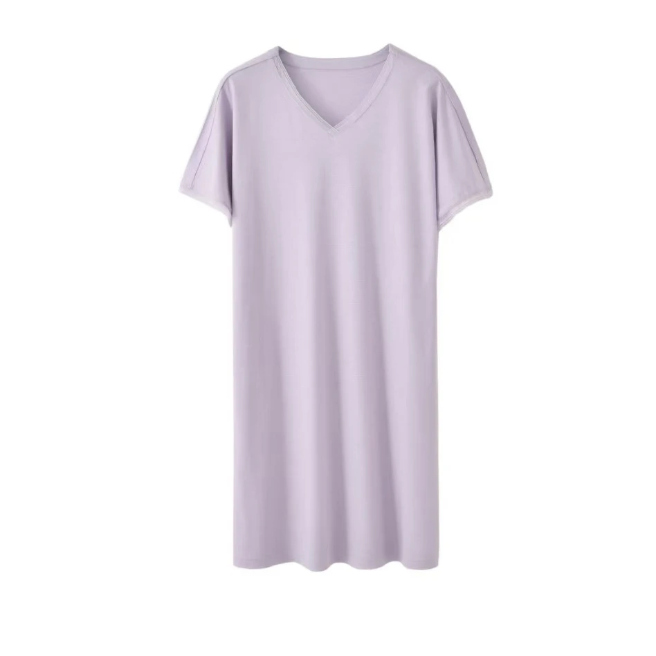 门店32&9！薰衣草睡裙」凉感液氨棉/亲肤透气短袖家居睡衣女 C21822