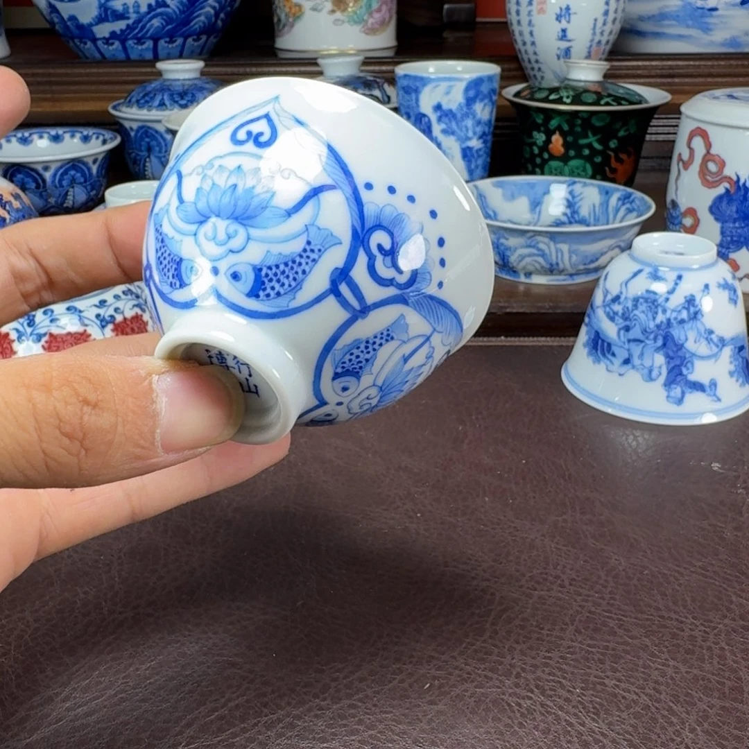 瓷片当代景德镇陶瓷手绘茶具