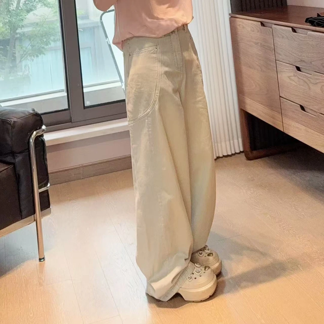 【清~】特~浅色夏季牛仔裤水洗蓝色长裤