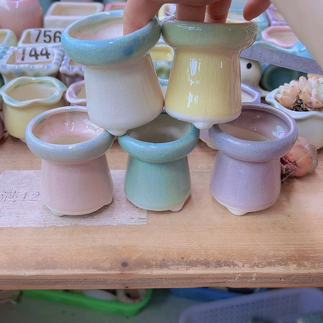 陶瓷花盆当场满12包邮