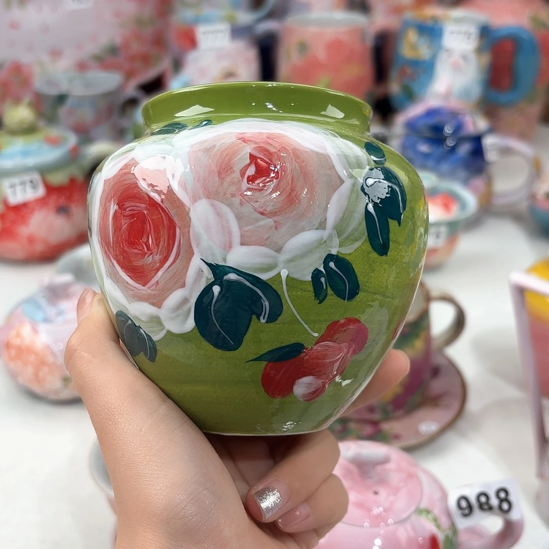 景德镇手绘高温釉下彩陶瓷茶具