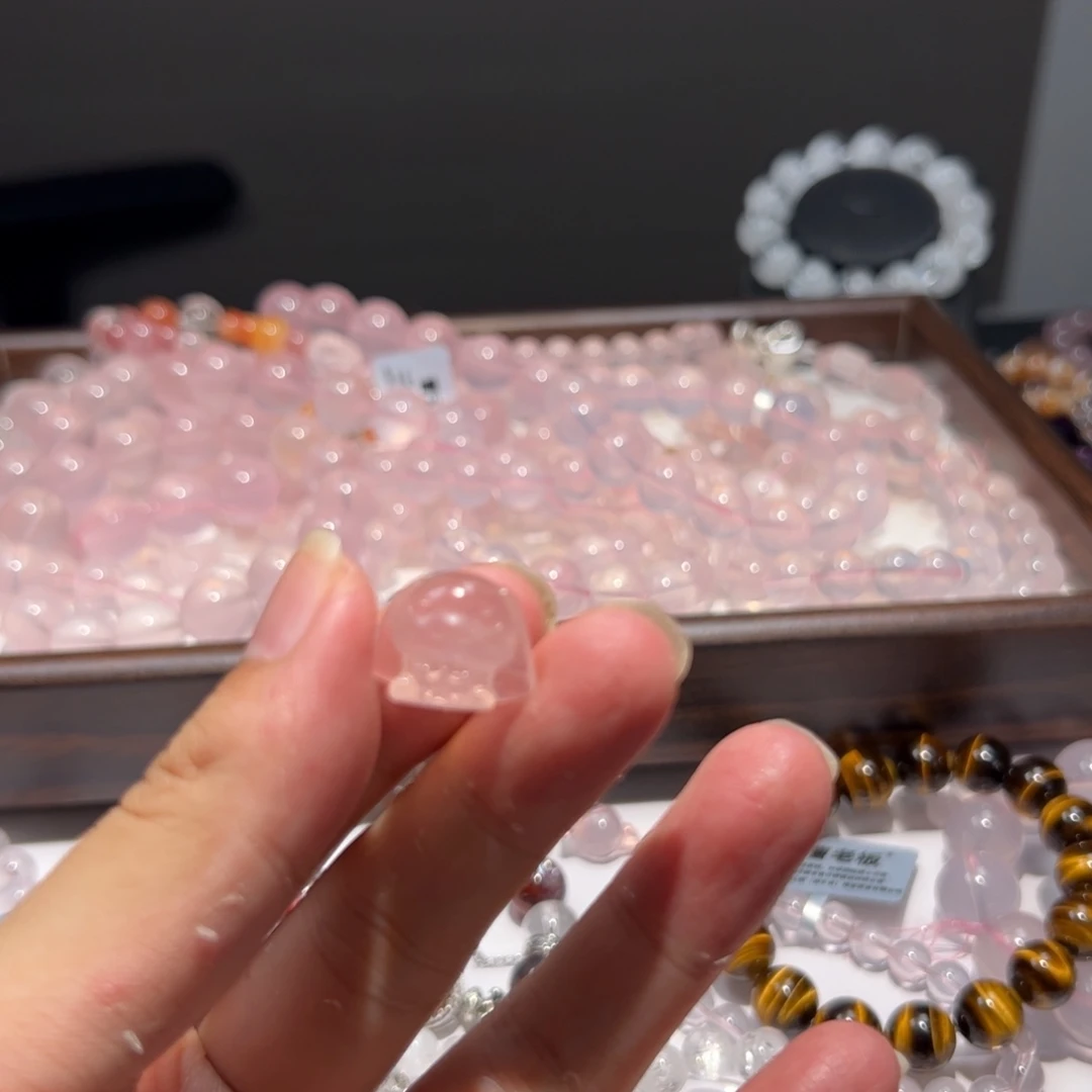芙蓉石吊坠(不含链)银S925镶嵌小狗吊坠