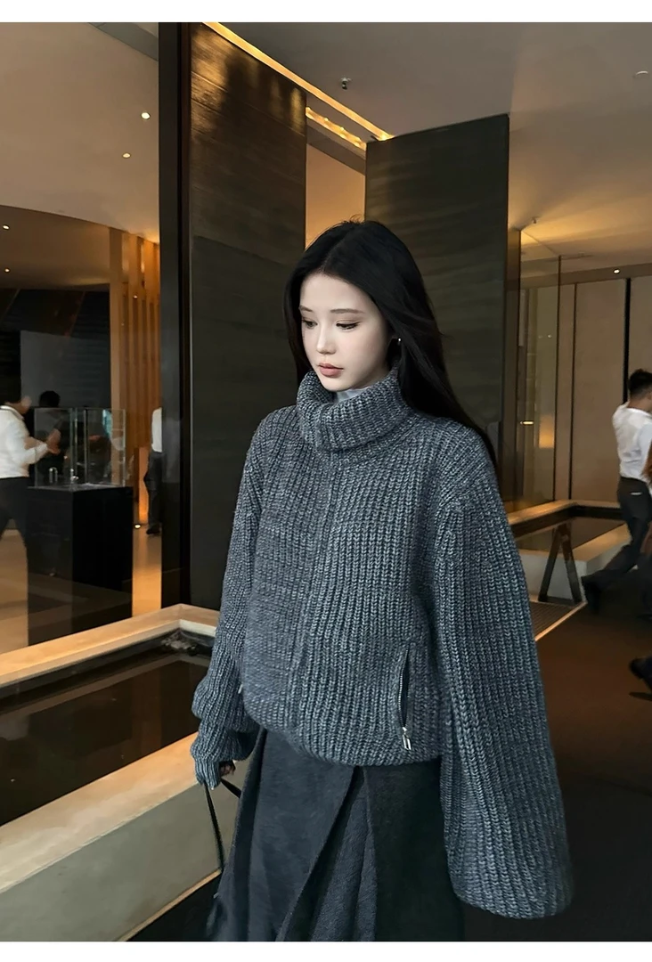 不冷BULENG慵懒风针织开衫