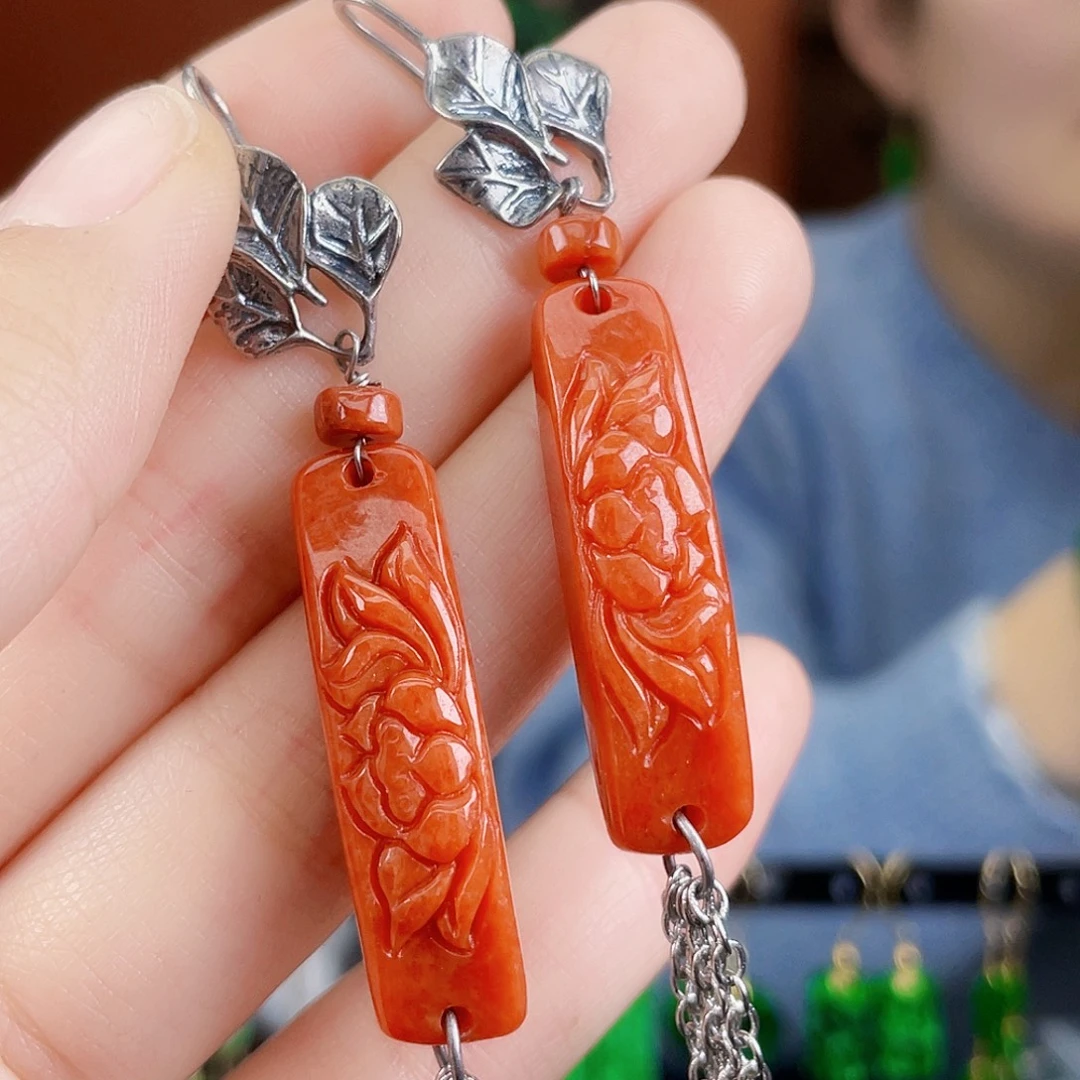 翡翠未镶嵌耳饰饰品