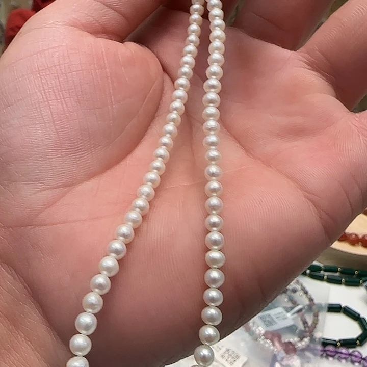 合金颈饰淡水珍珠淡水有核珍珠项链