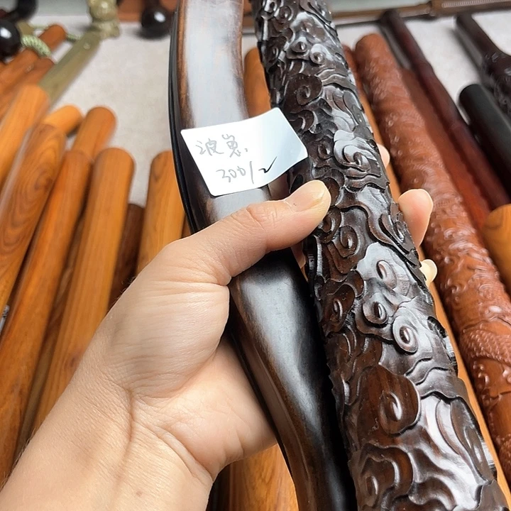 紫光檀80厘米祥云棍➕刮痧棍53厘米